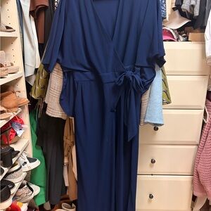 Neiman Marcus Navy Jumpsuit
